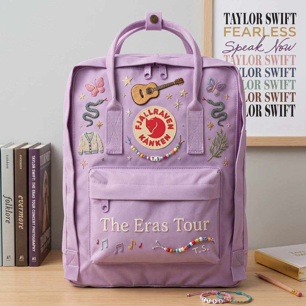 Taylor Swift Fjallraven Kanken Hand-Embroidered Backpack