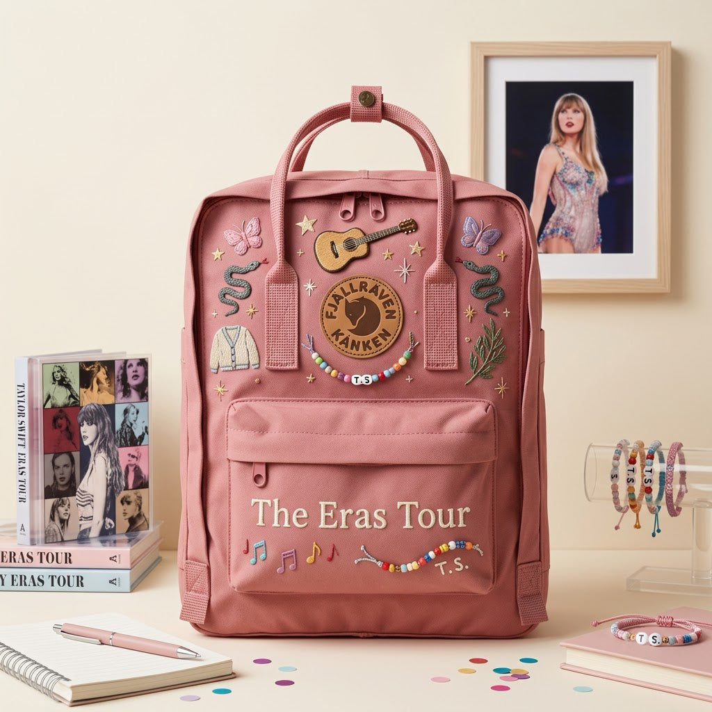 Taylor Swift Fjallraven Kanken Hand-Embroidered Backpack