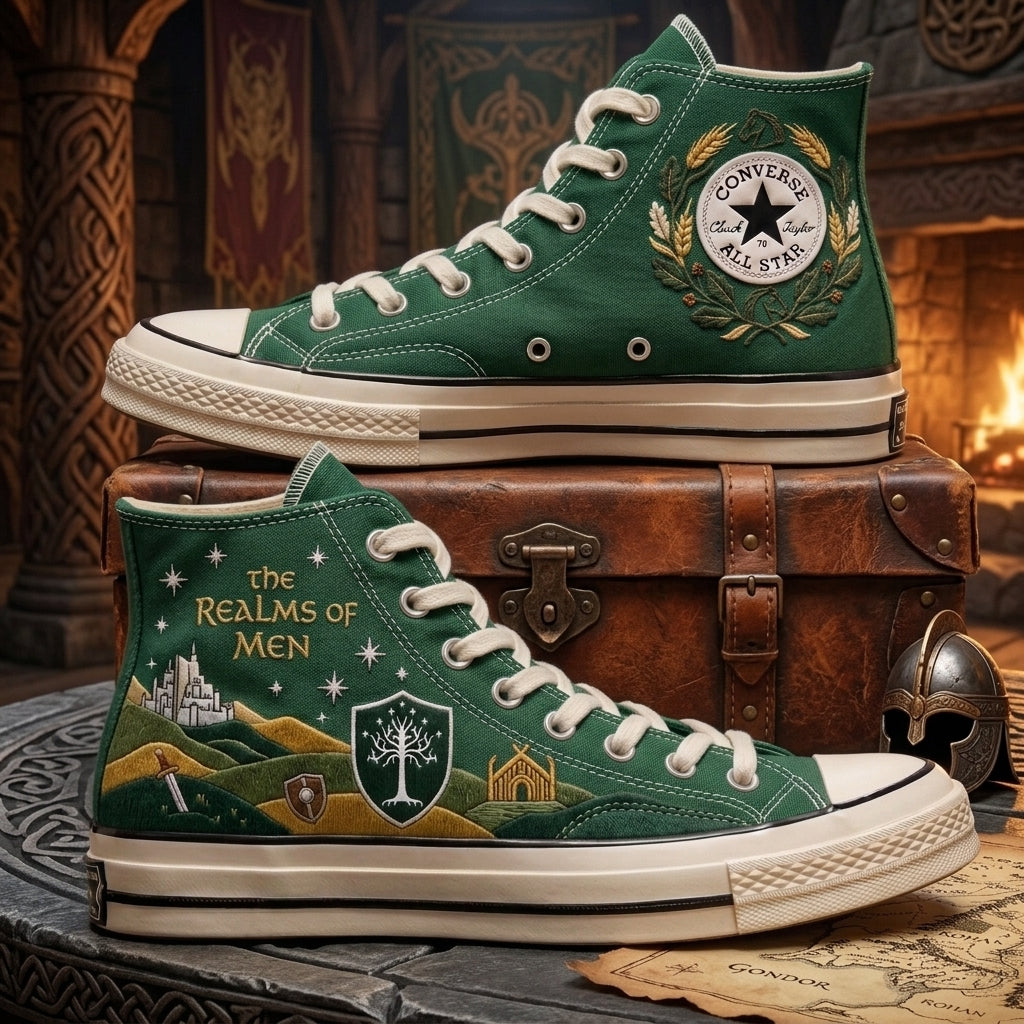 The Lord Of The Rings Hand-Embroidered Converse Chuck Taylor 1970s – All Star Classic
