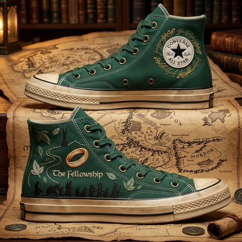 The Lord Of The Rings Hand-Embroidered Converse Chuck Taylor 1970s – All Star Classic