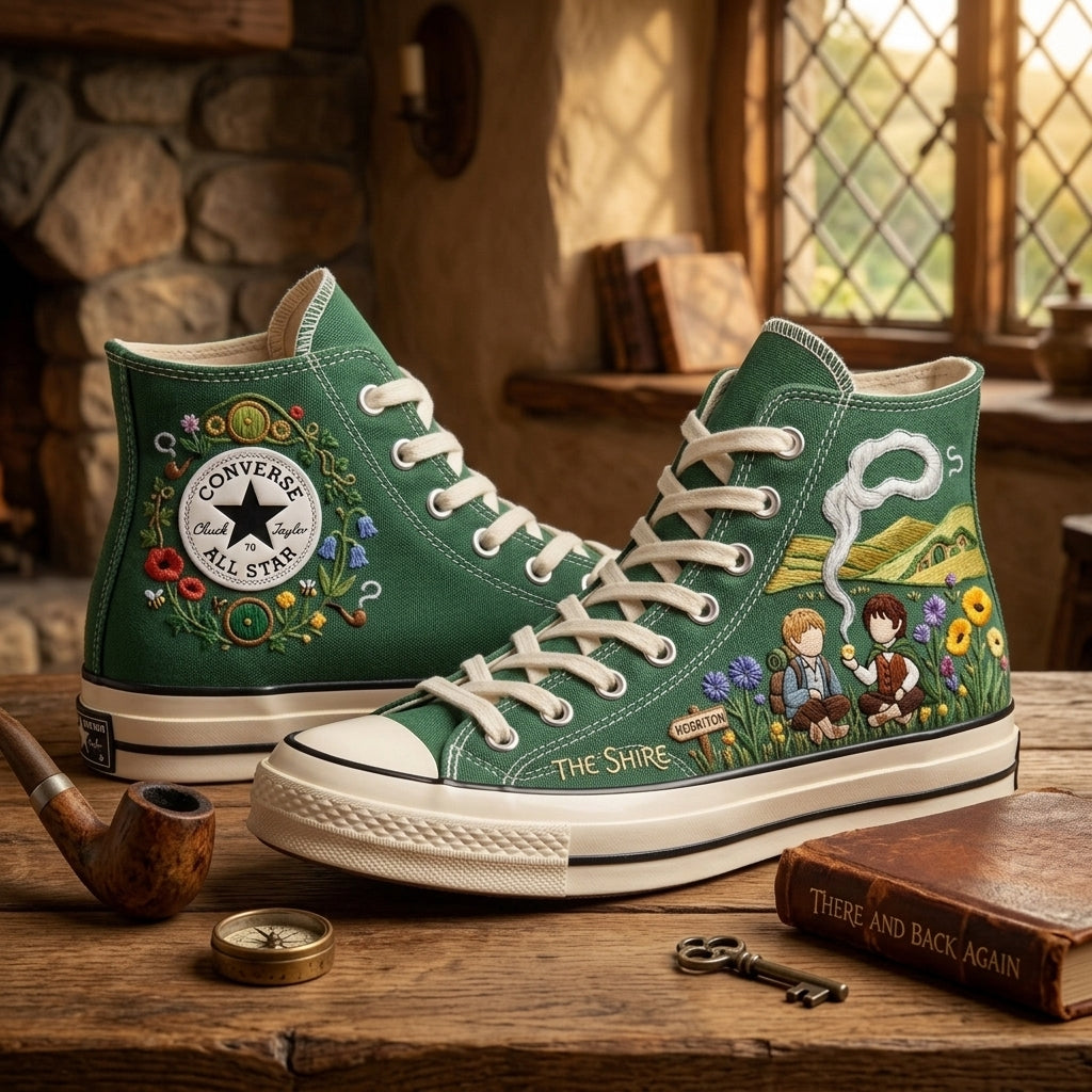 The Lord Of The Rings Hand-Embroidered Converse Chuck Taylor 1970s – All Star Classic