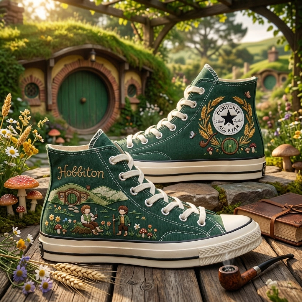 The Lord Of The Rings Hand-Embroidered Converse Chuck Taylor 1970s – All Star Classic