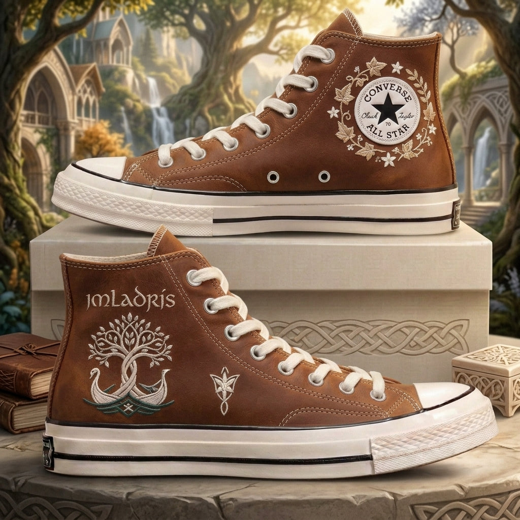 The Lord Of The Rings Hand-Embroidered Converse Chuck Taylor 1970s – All Star Classic