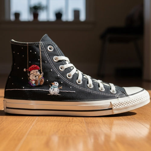 Snoopy Converse Chuck Taylor 1970 brodé à la main - All Star Classique - AZ26030833