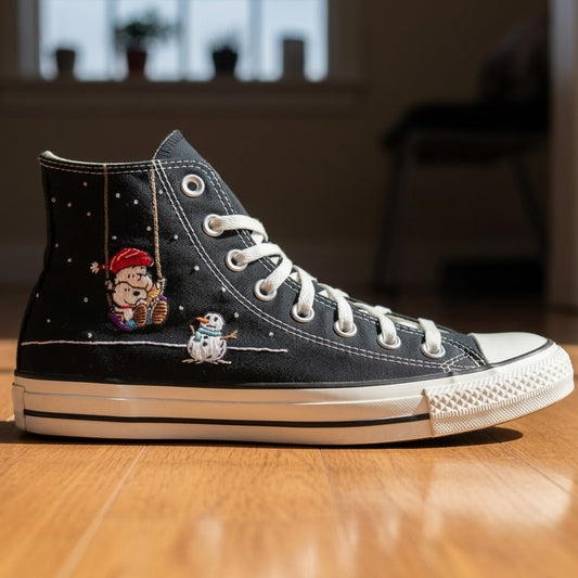 Snoopy Converse Chuck Taylor 1970 brodé à la main - All Star Classique - AZ26030833