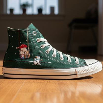 Snoopy Converse Chuck Taylor 1970 brodé à la main - All Star Classique - AZ26030833