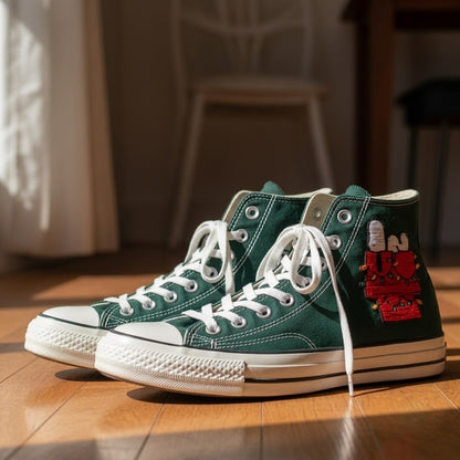 Converse Chuck Taylor 1970s Snoopy brodées à la main - All Star Classic - AZ26030834