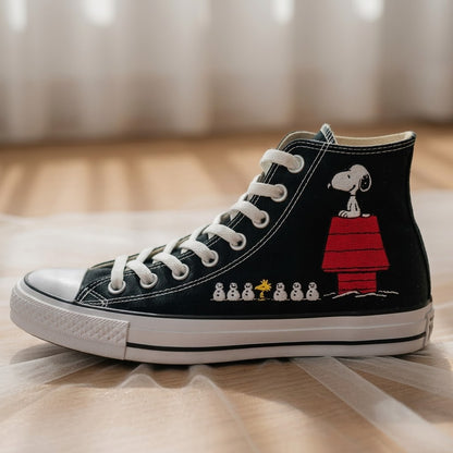 Snoopy brodé à la main Converse Chuck Taylor années 70 - All Star Classic - AZ26030835