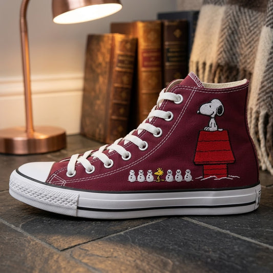 Snoopy brodé à la main Converse Chuck Taylor années 70 - All Star Classic - AZ26030835