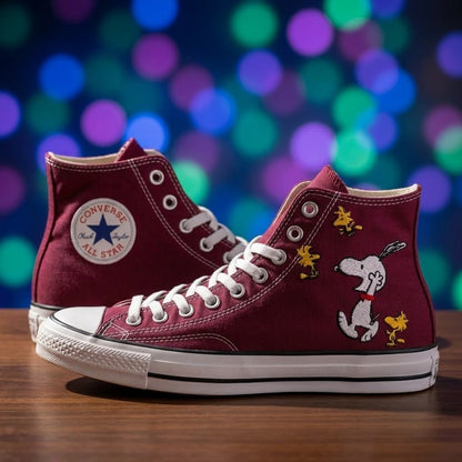 Converse Chuck Taylor 1970s Snoopy brodées à la main - All Star Classic - AZ26030838