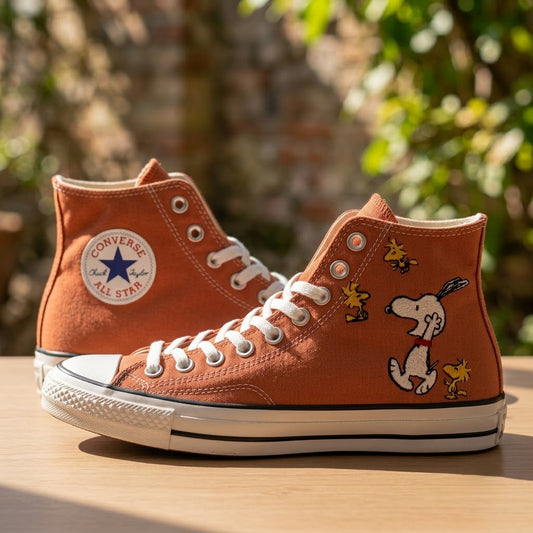 Converse Chuck Taylor 1970s Snoopy brodées à la main - All Star Classic - AZ26030838