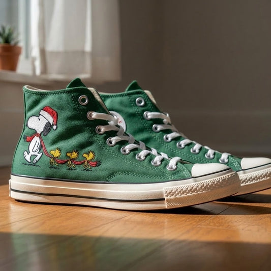 Snoopy Converse Chuck Taylor 1970 brodées à la main - All Star Classic - AZ26030839