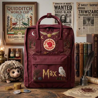 Harry Potter Fjallraven Kanken Hand-Embroidered Backpack