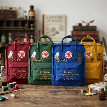 Harry Potter Fjallraven Kanken Hand-Embroidered Backpack