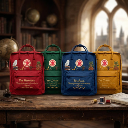 Harry Potter Fjallraven Kanken Hand-Embroidered Backpack