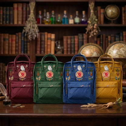 Harry Potter Fjallraven Kanken Hand-Embroidered Backpack