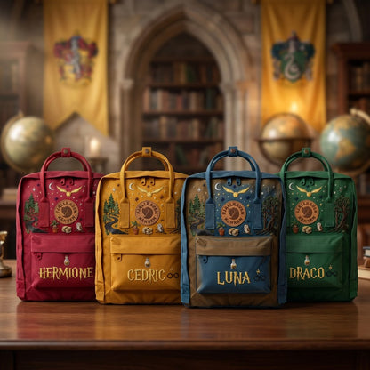 Harry Potter Fjallraven Kanken Hand-Embroidered Backpack