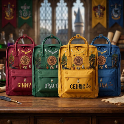 Harry Potter Fjallraven Kanken Hand-Embroidered Backpack