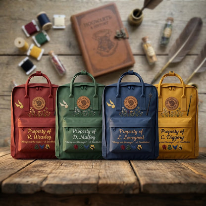 Harry Potter Fjallraven Kanken Hand-Embroidered Backpack
