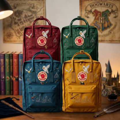 Harry Potter Fjallraven Kanken Hand-Embroidered Backpack