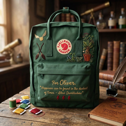 Harry Potter Fjallraven Kanken Hand-Embroidered Backpack