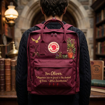 Harry Potter Fjallraven Kanken Hand-Embroidered Backpack