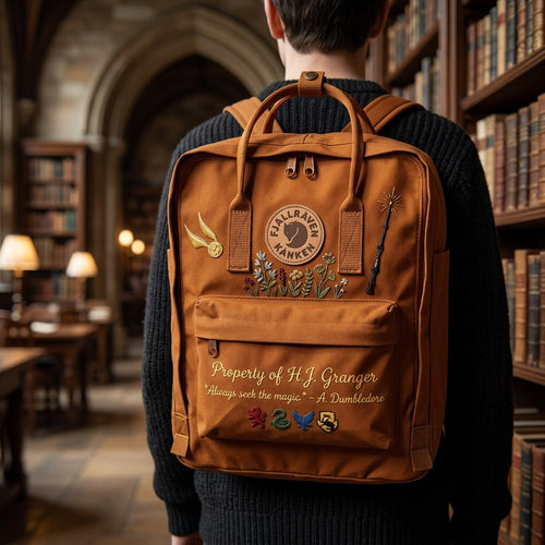 Harry Potter Fjallraven Kanken Hand-Embroidered Backpack