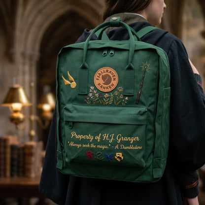 Harry Potter Fjallraven Kanken Hand-Embroidered Backpack