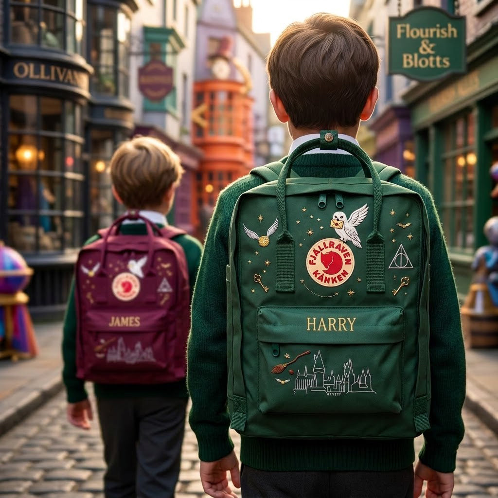 Harry Potter Fjallraven Kanken Hand-Embroidered Backpack