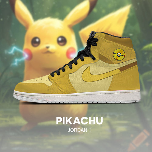 Pikachu - Baskets Pokémon AJ1 Logo Gaufré - WXOH7KGK
