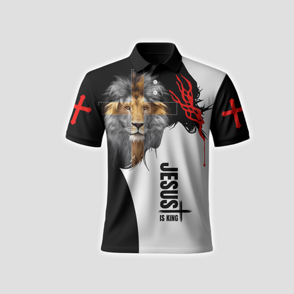 Lion of Judah Christian Hoodie – Jesus Is King Cross Faith Pullover Hoodie
