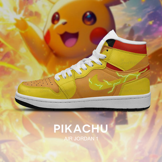 ピカチュウ - ポケモン AJ1 エンボスロゴ スニーカー - AZ26100367