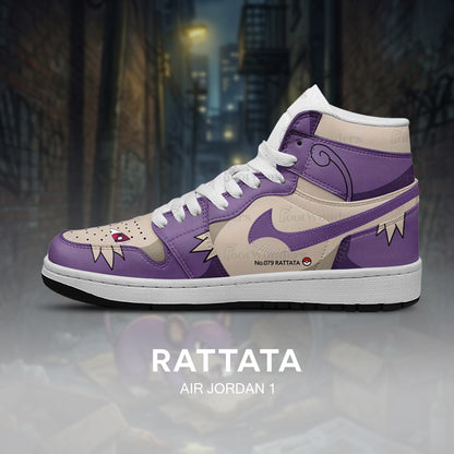 Rattfratz - Pokémon AJ1-Sneaker mit geprägtem Logo - AZ26100372