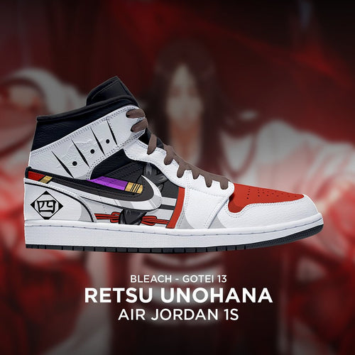 Retsu Unohana - Bleach AJ1 Embossed Logo Sneakers - AZ26150919