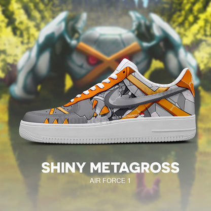 Shiny Metagross - Pokémon AF1 Embossed Logo Sneakers - CDCOHF6N