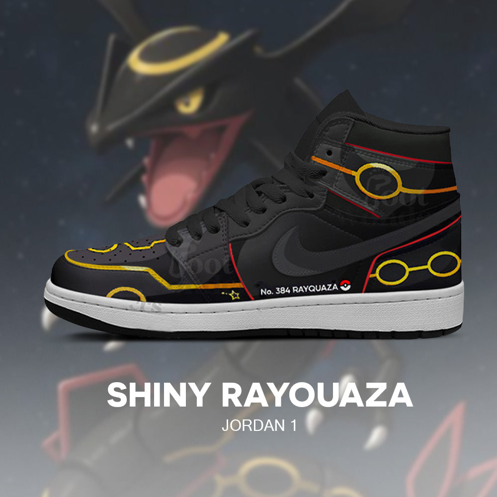 Glänzendes Rayquaza - Pokémon AJ1 Sneakers mit geprägtem Logo - HMQJ0EYW