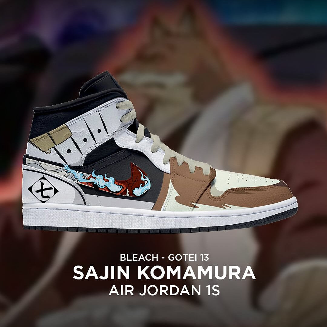 Sajin Komamura - Bleach AJ1 Embossed Logo Sneakers - AZ26150915