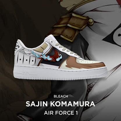 Sajin Komamura - Bleach AF1 Embossed Logo Sneakers - AZ26160929