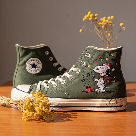 Converse Chuck Taylor 1970 brodées main Snoopy - All Star Classique - AZ26280705