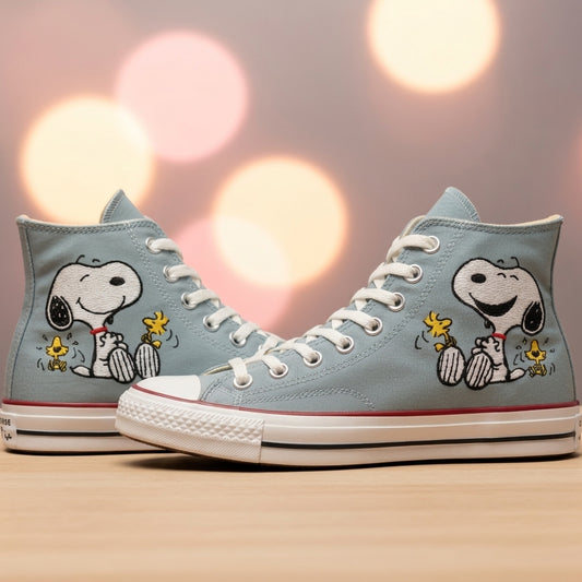 Converse Chuck Taylor All Star Classique Snoopy Brodé Main Années 70 - AZ26280706