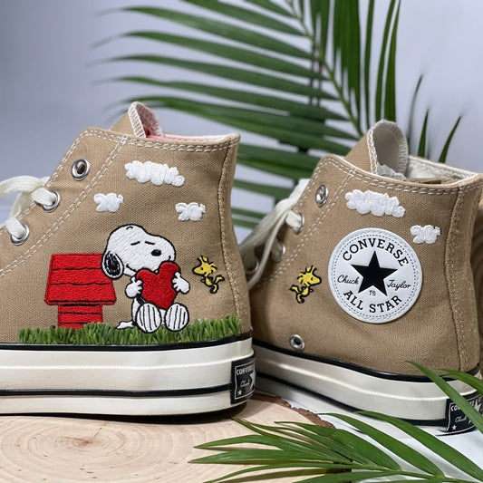 Converse Chuck Taylor 1970s Snoopy brodées main - All Star Classic - AZ26030840