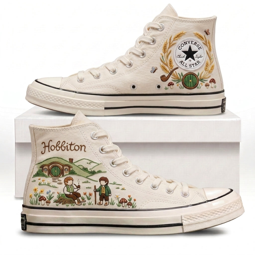 The Lord Of The Rings Hand-Embroidered Converse Chuck Taylor 1970s – All Star Classic