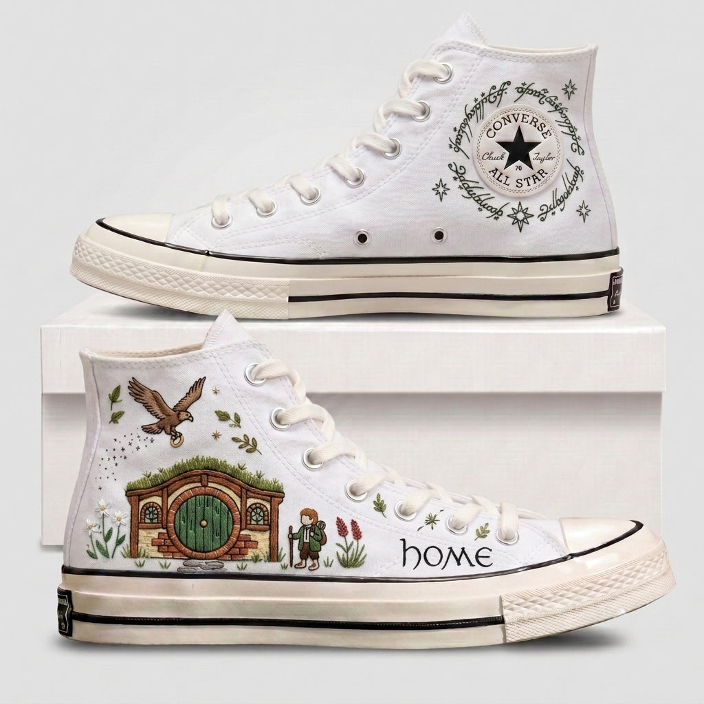 The Lord Of The Rings Hand-Embroidered Converse Chuck Taylor 1970s – All Star Classic