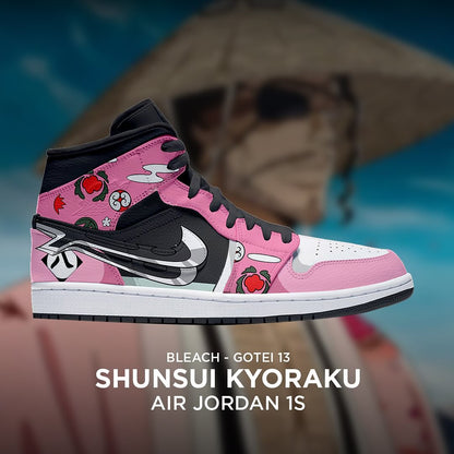 Shunsui Kyoraku - Bleach AJ1 Embossed Logo Sneakers - AZ26150920