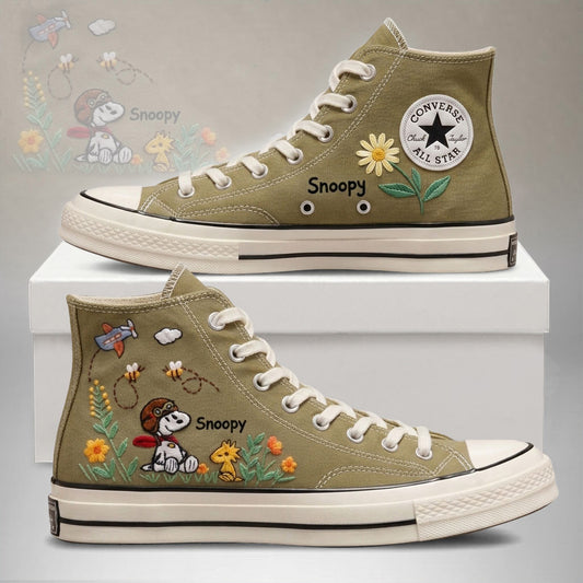 Converse Chuck Taylor 1970 brodées main Snoopy - All Star Classic - AZ26150715