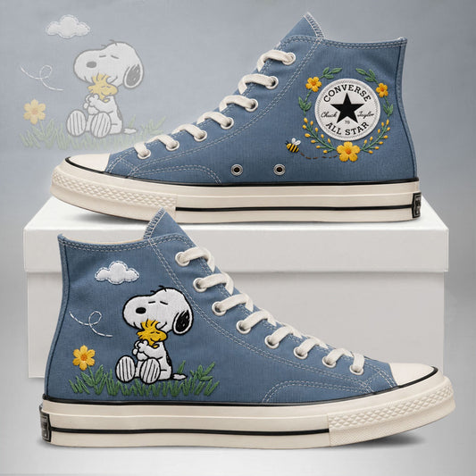 Converse Chuck Taylor 1970s Snoopy brodé main - All Star Classic - AZ26150716