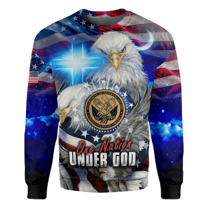 One nation under God- All Over Prints Hoodie Shirt