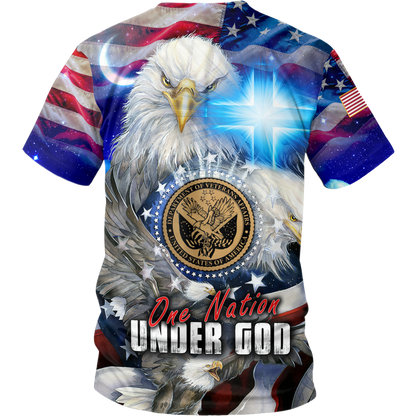 One nation under God- All Over Prints Hoodie Shirt