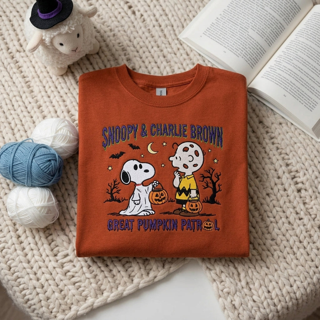 Custom Embroidered Snoopy T-Shirt, Sweatshirt, Hoodie
