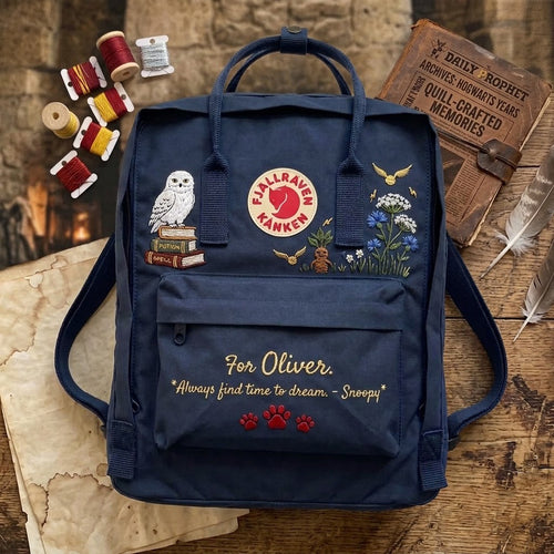 Harry Potter Fjallraven Kanken Hand-Embroidered Backpack